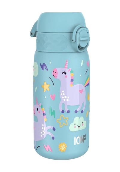 Ion8 - Paslanmaz Çelik Çocuk Suluk - Mavi Unicorn - 400 Ml - Sızdırmaz