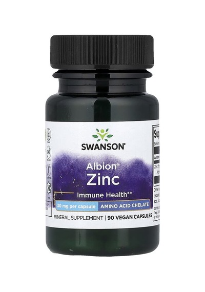 Swanson Vitamins, Albion Zinc, 30 Mg, 90 Vegan Capsules