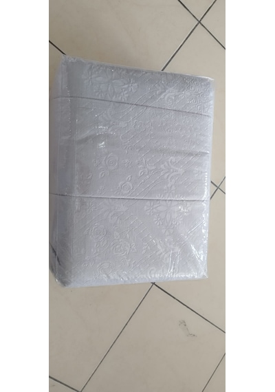Merinos Yatak Örtüsü Çift Kişilik İpeksoft / Çeyizlik / Günlük Kullanım İçin Uygun Açık Gri