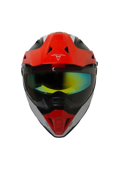 Motosiklet Cross Kask Güneş Vizörlü Enduro Full Face Touring Motorcu Kaskı Senik Çok Renkli