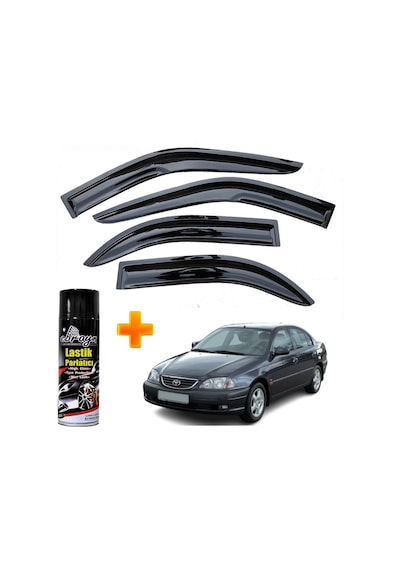 Toyota Avensis Mügen Cam Rüzgarlığı 1997-2002 Arası 4 Lü Takım +500ml Lastik Parlatıcı