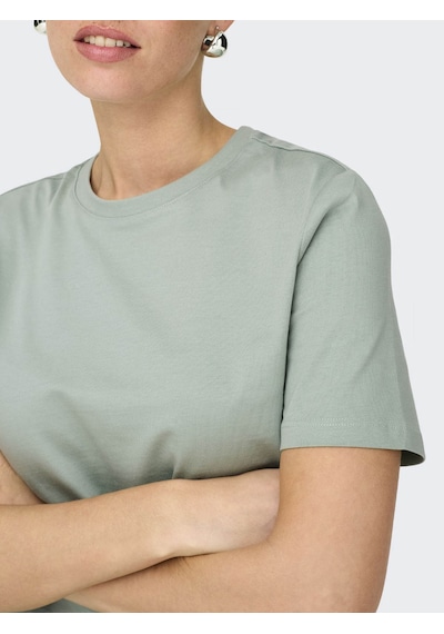 Only Onlfreja Lıfe Yeşil Kadın T-shirt 15367970 Yeşil