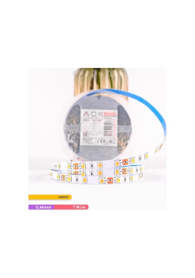 ACK Şerit LED 60 Led'li Gold Işık 7W 5 Metre AS01-00807