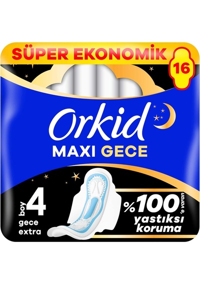Maxi Secure Gece Hijyenik Pedleri Boy 4 16 Adet Hijyenik Ped