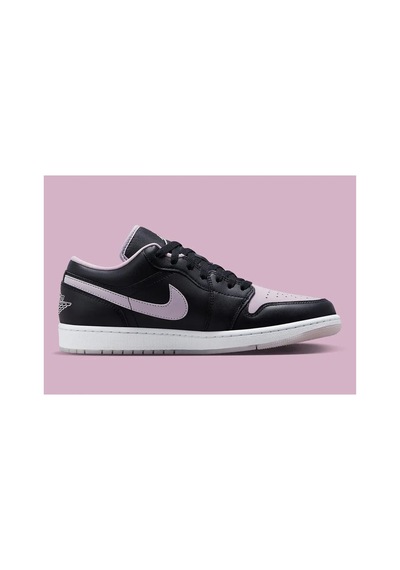 Nike Aır Jordan 1 Low Se Black/ıced Lılac-whıte Pın - 598758606 Pın