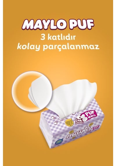 Maylo Puf Mendil 150 Yaprak 12'Li Paket