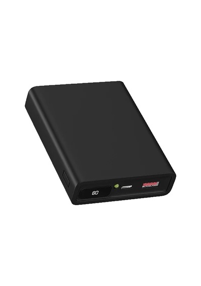 ENERX Enr-p10188dc 10000 Mah 2.1 Amper Dijital Göstergeli Powerbank Siyah