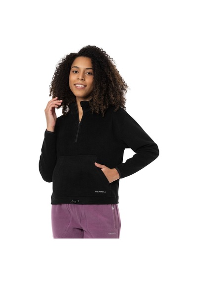 Merrell Merrell Kadın Outdoor Tekstil Sweatshirt Stamp W Siyah Siyah