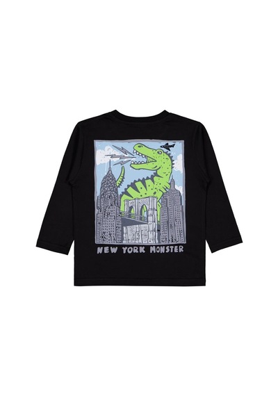 Civil Boys Stay Brave Baskılı 2-5 Yaş Sweatshirt - Siyah