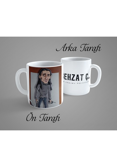 Behzat Ç. Akbaba Porselen Kupa Bardak Beyaz