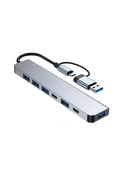 Büro Ev Ofis İçin 8mod Görüntü Aktarıcı Çoklu Usb Hub