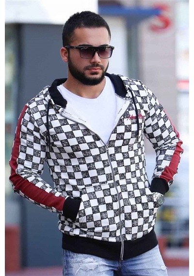 Madmext Erkek Siyah Kapşonlu Sweatshirt 2746