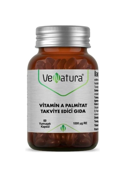 Venatura Vitamin A Palmitat 1000mcg 60 Kapsül