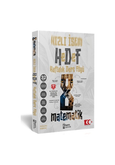 2025 Hızlı İsem 8.sınıf Matematik Haftalık Ders Föyü