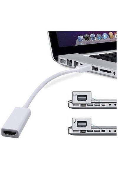 Thunderbolt to HDMI & Mini Displayport Hdmi Apple Uyumlu MacBook TV LCD