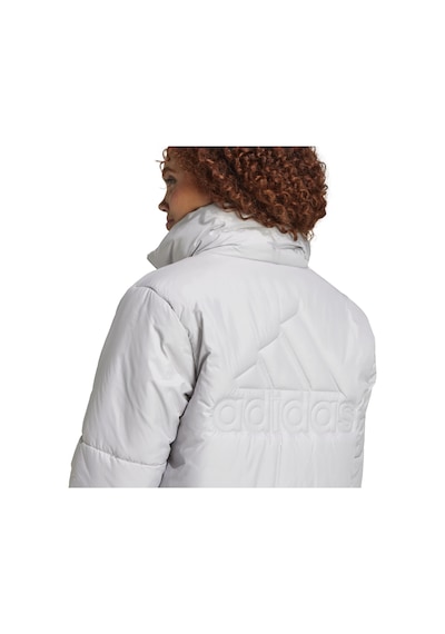 Adidas Basic Padded Kadın Gri Dik Yaka Mont Gri
