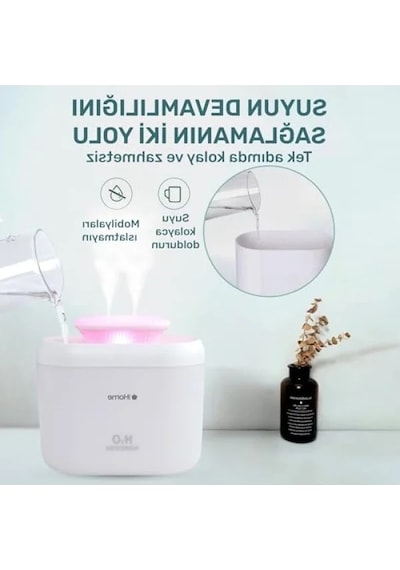 Ultrasonik Aromaterapi Difüzör - 3300ml Kapasite, Rgb Renkli Işık