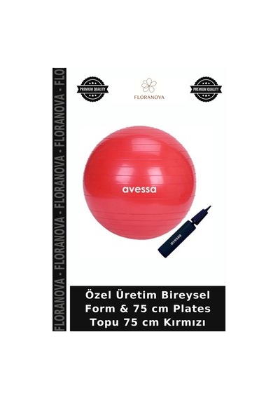 Özel Üretim Bireysel Form & 75 Cm Plates Topu 75 Cm Kırmızı