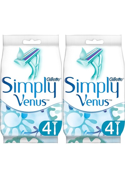 Gillette Simply Venus 2 Kullan At Kadın Tıraş Bıçağı 8 Li 2pk 4
