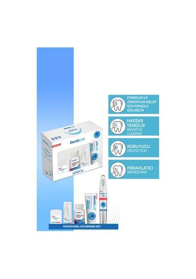 Dentalab Clinic Seri Profesyonel Gülümseme Seti Diş Macunu Bakım Spreyi Çiğneme Tableti Diş Fırçası İpi
