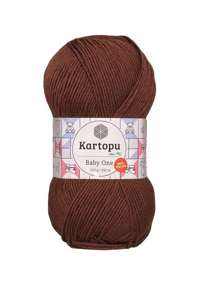 Kartopu Baby One El Örgü İpi  | Koyu Kiremit K832