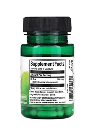 Swanson Nutrition Swanson Dhea 100 Mg Maximum Strength 60 Kapsül