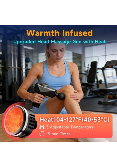 Joysuwerun Isıtmalı Masaj Tabancası, Ev Ve Seyahat İçin Mini El Masajı, 5 Masaj Başlığı, Sessiz, Hafif Ve Taşınabilir Joysuwerun Isıtmalı Masaj Tabancası, Ev Ve Seyahat İçin Mini El Masajı, 5 Masaj Başlığı, Sessiz, Hafif Ve Taşınabilir