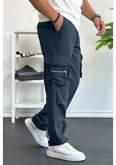 Edwoxmen Erkek İnce Baggy Kalıp Kargo Pantolon Füme Edw164-fume Füme Edwoxmen Erkek İnce Baggy Kalıp Kargo Pantolon Füme Edw164-fume Füme