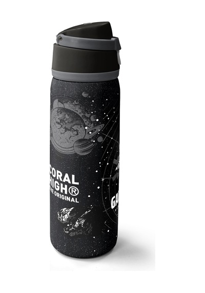 Coral High Siyah Galaxy Desenli Pipetli Ve Direkt İçim Çelik Termos 800 Ml 38533 Siyah