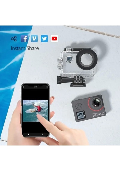Akaso V50 Elite 4k60fps Dokunmatik Ekran Wifi Su Geçirmez Aksiyon Kamerası Standard