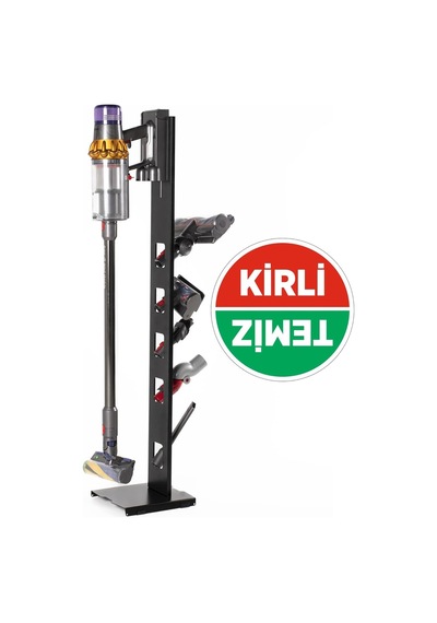 Thorqtech Dyson Uyumlu Dikey Süpürge Standı 3 Farklı Renk V15 - V12 - V11 - V10 - V8 Modellere Uyumlu Antrasit Genel
