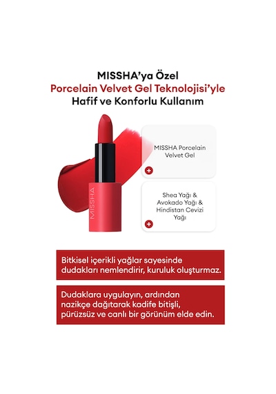 Missha Dare Rouge Velvet Yoğun Pigmentli Blur Etkili Nemli Kadife Bitişli Ruj 31 Magenta Dawn
