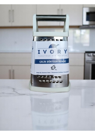 Ivory Ivo-rnd127 Çelik Dörtgen Rende Büyük Gri