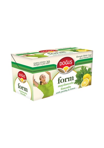 Doğuş Form Maydanozlu Limonlu Karışık Bitki Süzen Poşet Çay 4'lü 20 x 2 G