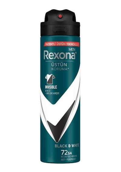 Rexona Invisible Black & White Erkek Sprey Deodorant 150 ML