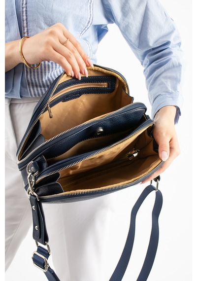 Just Polo Lisanslı Kadın Omuz & Çapraz Askılı Çanta Lacivert