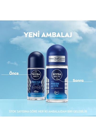 Lexroo Men Erkek Roll On Deodorant 50 Ml,terlemeye Karşı 72 Saat Koruma,okyanus Özleri Kokusu,uzun