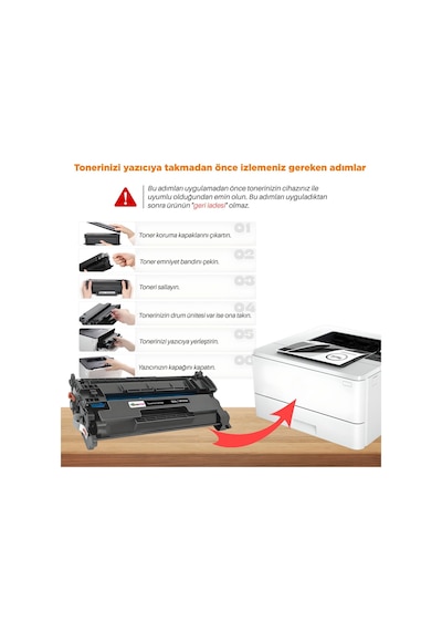 Hp Laserjet Pro Mfp 4103fdn Uyumlu. Toner Çipli 4'lü Paket