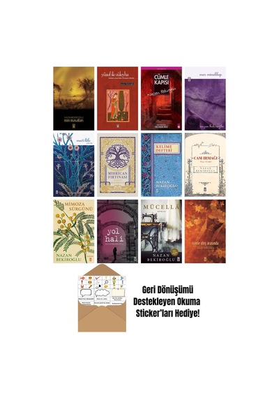 Nazan Bekiroğlu 12 Kitap Seti + Okuma Sticker'ları