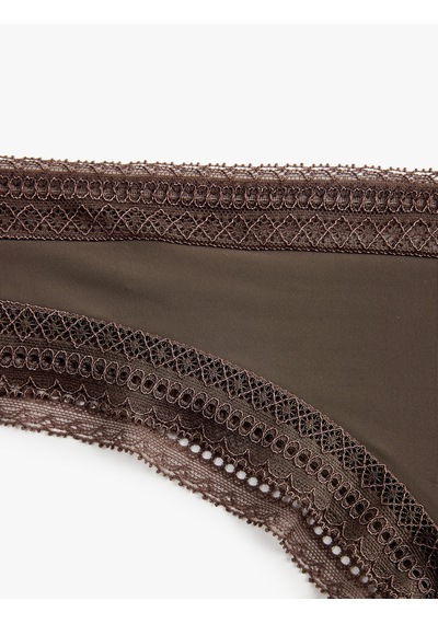 Koton Rahat Kalıp Dantel Detaylı String Külot Koyu Kahverengi 6slk30230mk Koyu Kahve Koton Rahat Kalıp Dantel Detaylı String Külot Koyu Kahverengi 6slk30230mk Koyu Kahve