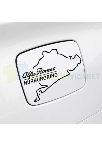 Alfa Romeo Nürburgring Depo Kapağı Oto Sticker Araba Yapıştırma