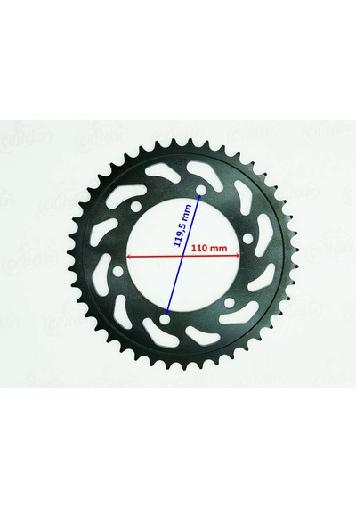 R25 Mt - 25 Uyumlu Arka Dişli 520-43t İç 110 Mm 6 Delikli Öm Erpilsan Elektronik