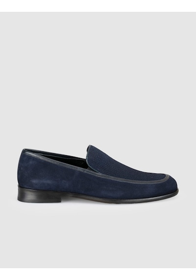 Cabani Premium Deri Lacivert Erkek Loafer