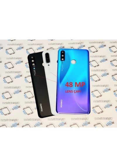 Tkgz P30 Lite Arka Pil Batarya Kapağı ( Kamera Lensli 48 Mp ) (503836509) Beyaz