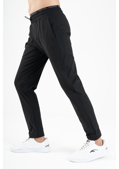 Maraton Sportswear Regular Erkek Dar Paça Basic Siyah Eşofman Altı 22184-siyah Siyah