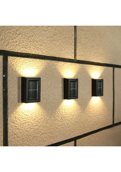 Duvar Aydınlatması-Çift Taraflı Solar Aydınlatma-Gün Işığı-2 Adet