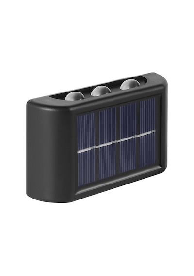 3 Adet Solar Enerjili Aplik Led 6 Ledli Dekoratif Duvar Monteli G