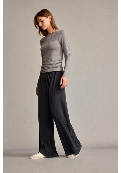 Defacto Relax Fit Normal Bel Düz Paça Modal Pantolon G1338ax25smar129 Antrasit
