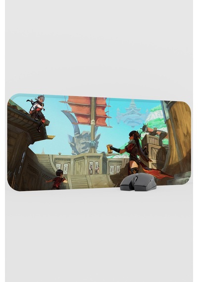 Beidou Genshin Impact Anime Gacha V4 - 70x30 Xl Gaming Mouse Pad Fare Altlığı