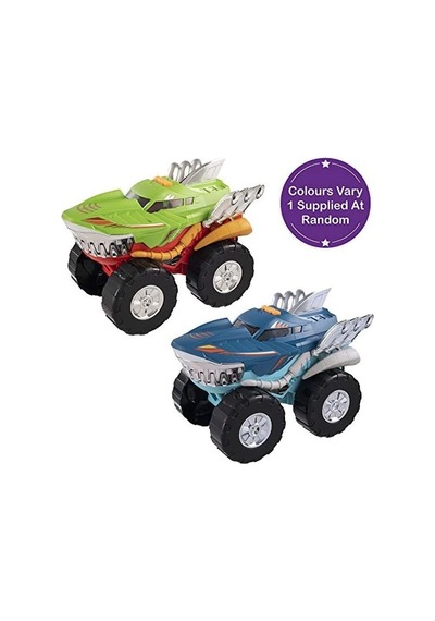 Teamsterz Sun-hti-tmz-motorize Köpek Balığı Araba M.moverz Robo Shark 24 Cm, Ses/ışık 2r Açık Bej